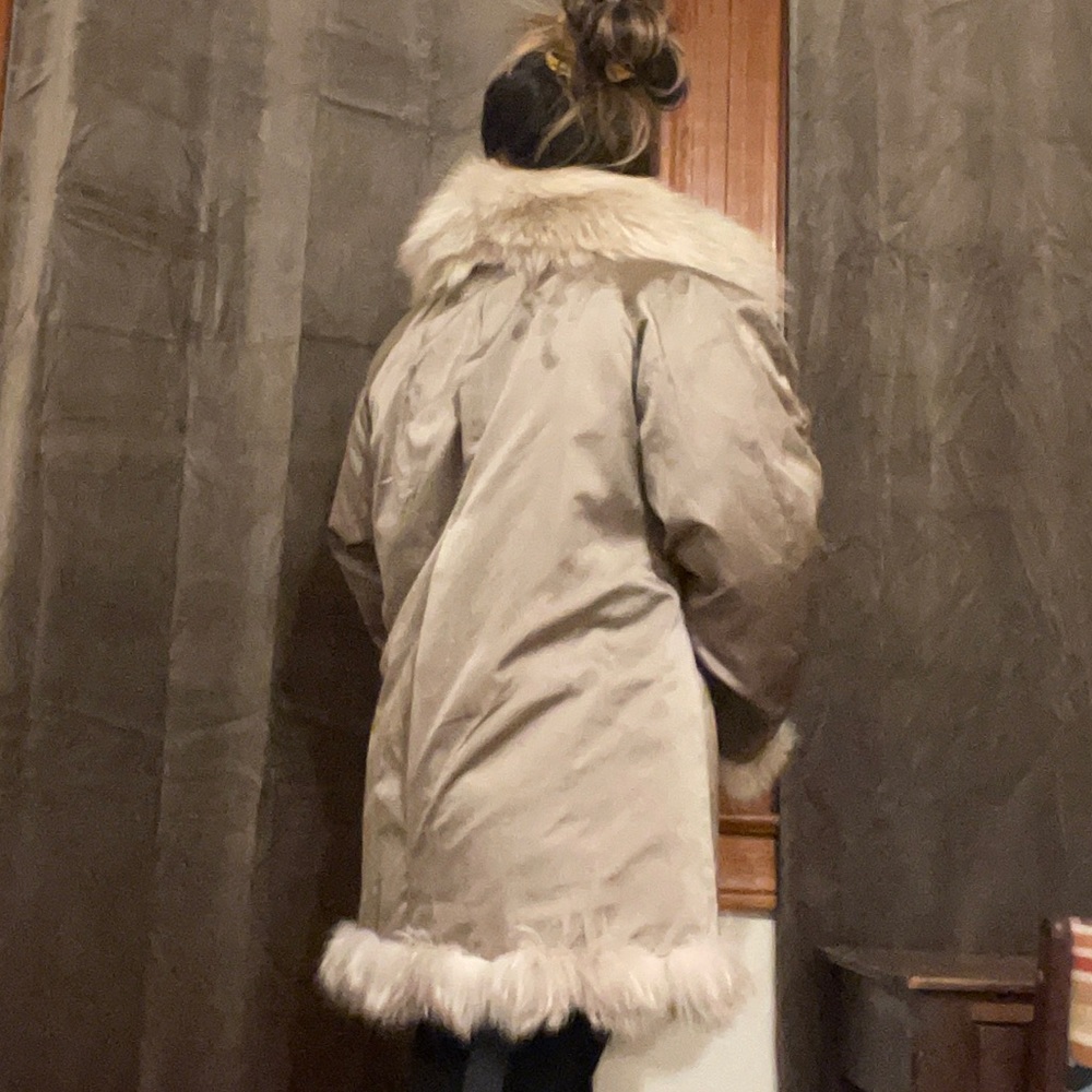 Blonde vintage fox fur coat - Picture 16 of 17
